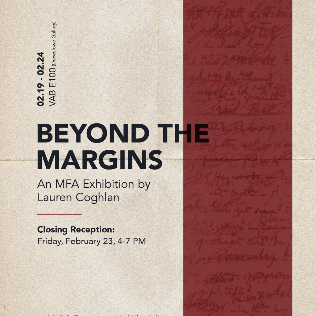 Beyond The Margins - MFA Exhibition by Lauren Coghlan - School of Art and Art History promotional image