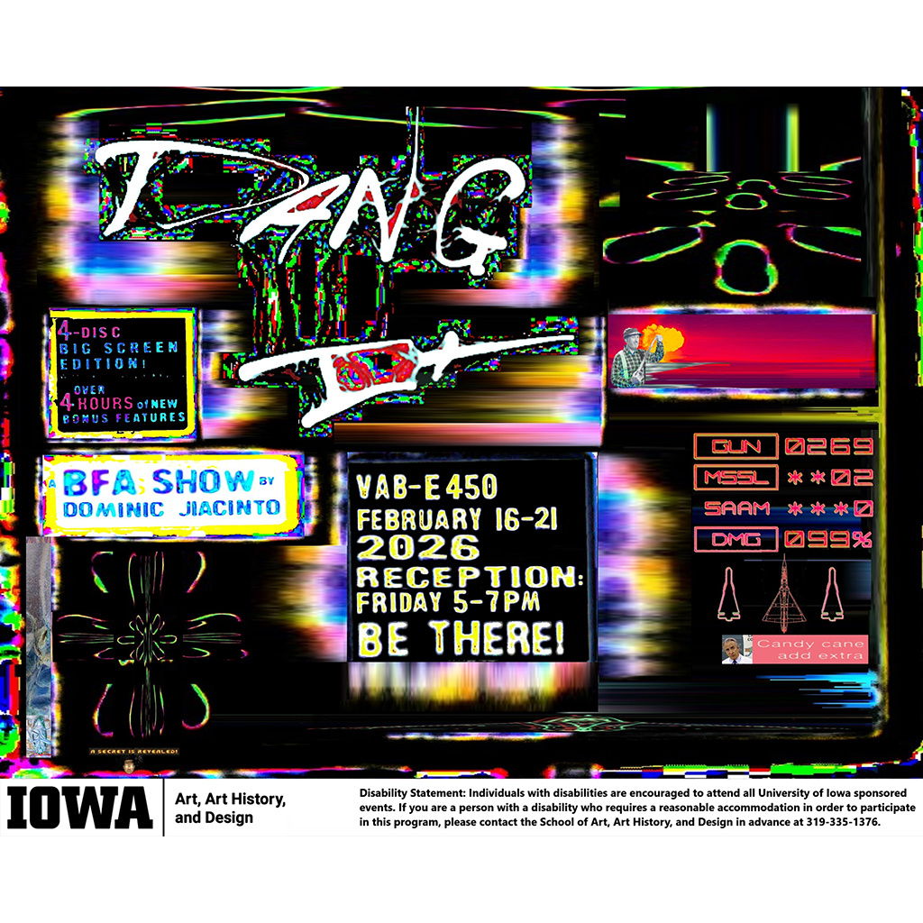 Dang It - Dominic Jiacinto BFA Exhibition - School of Art, Art History, and Design promotional image