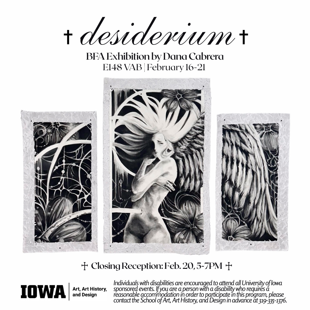 Desiderium - Dana Cabrera BFA Exhibition - School of Art, Art History, and Design promotional image