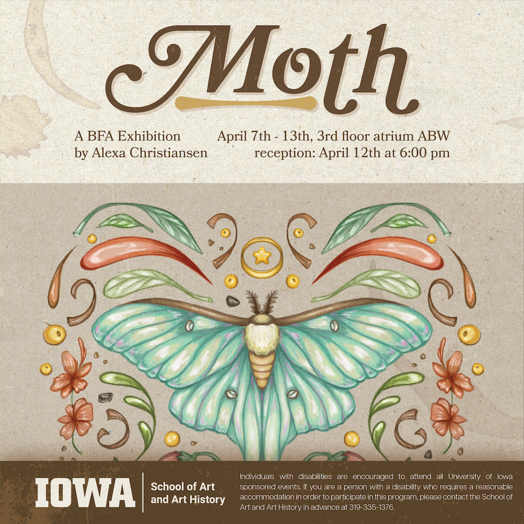 Moth - Alexa Christiansen BFA Exhibition - School of Art and Art History promotional image