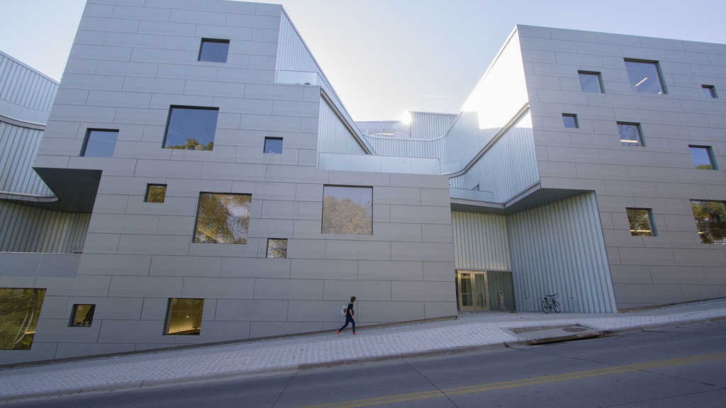 Exterior of north side of Visual Arts Building